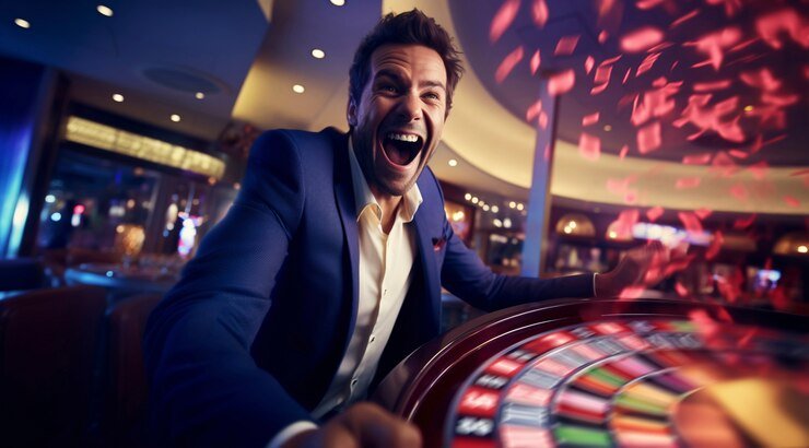 Tampilan meja Roulette dengan dealer langsung di platform gacor 268